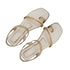 Gold Slingback Crystal Fancy Flat For Women 2398